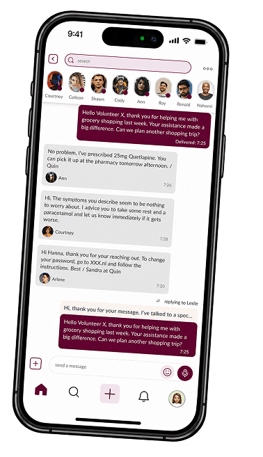 DateMil DClub conversation screen