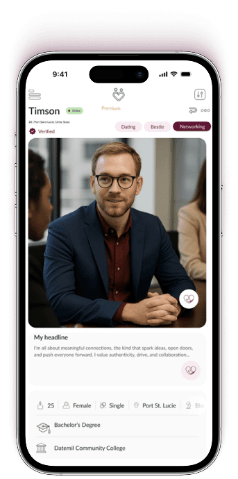 Plink Networking blurred left screen
