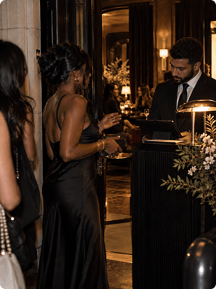 A discreet, invitation-only evening